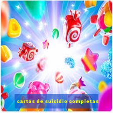 cartas de suicidio completas